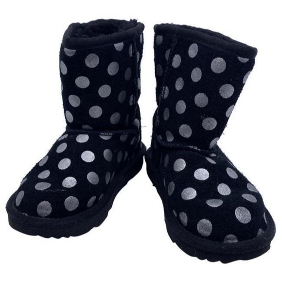 UGG Australia Other - Ugg Australia Black White W Polka Dot Kid Bootsboo
